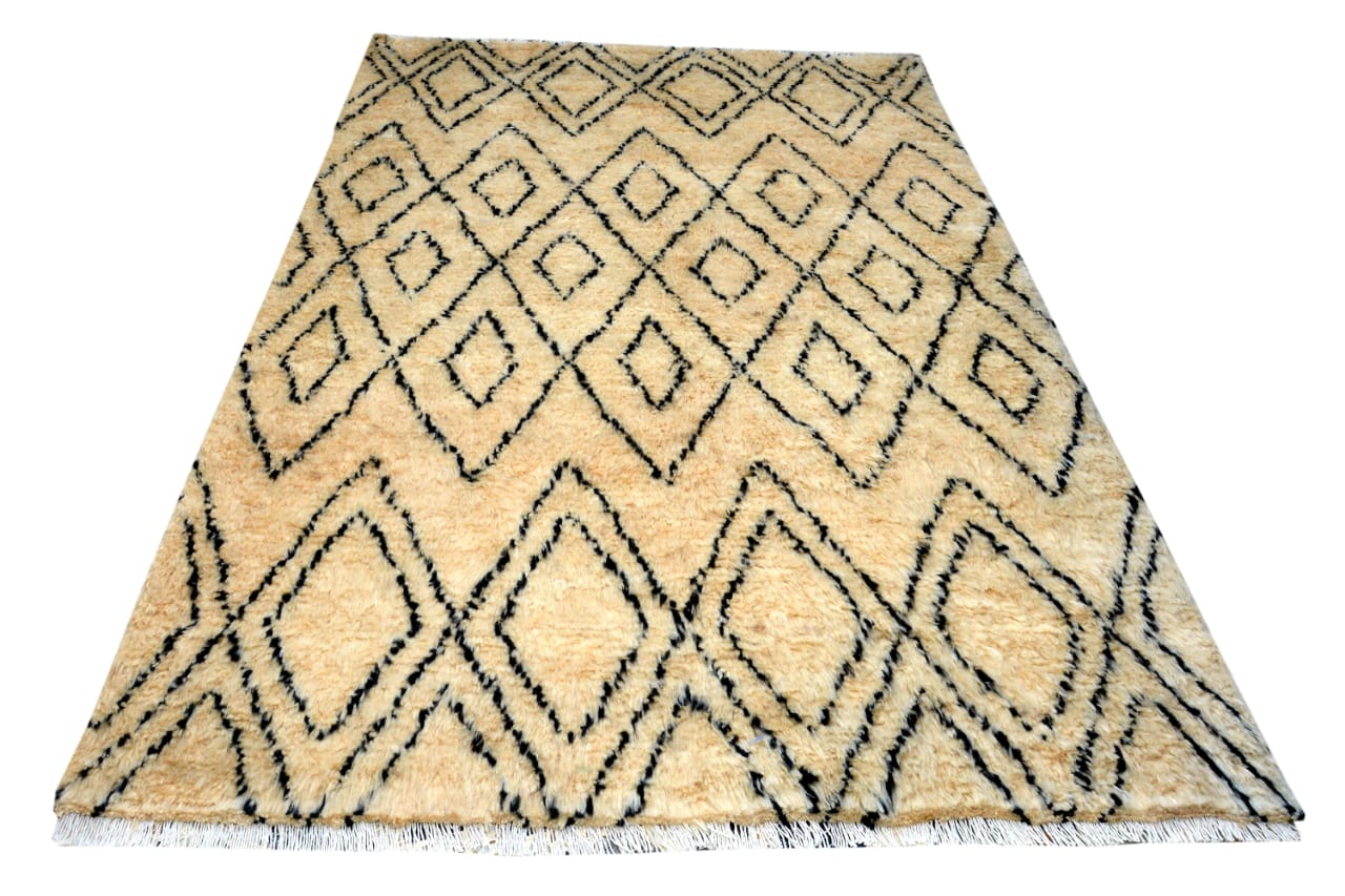 Moroccan Fluffy Living Room Carpet