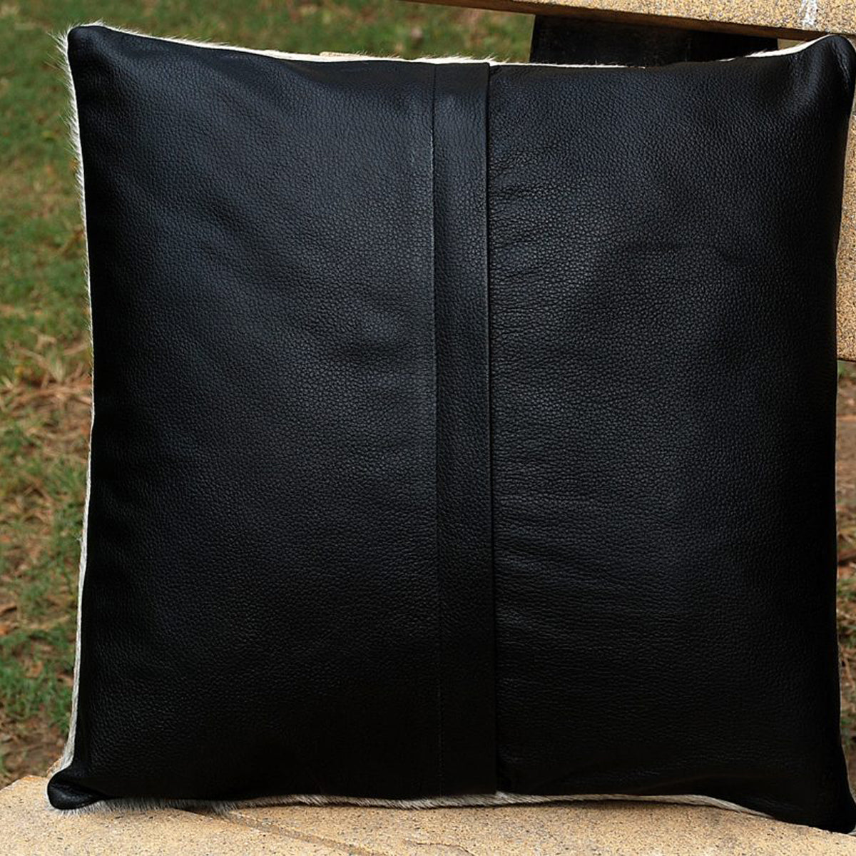 Cowhide Leather Cotton Seed Cushion Cover