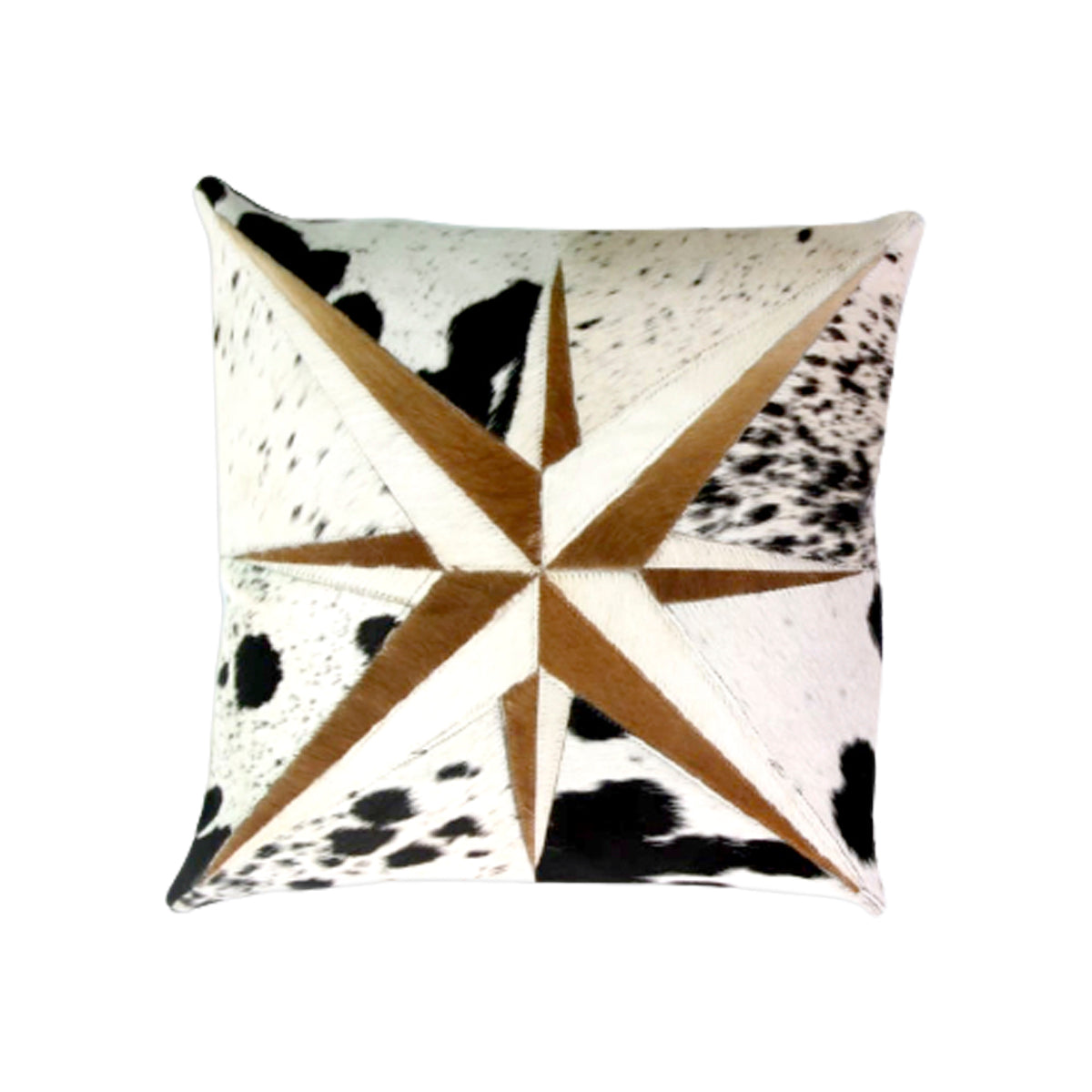 Cowhide Leather Bianca Cushion Cover