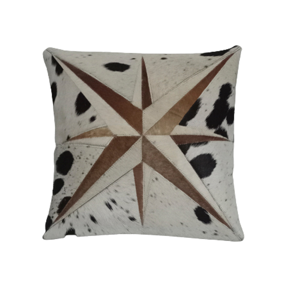 Cowhide Leather Bianca Cushion Cover