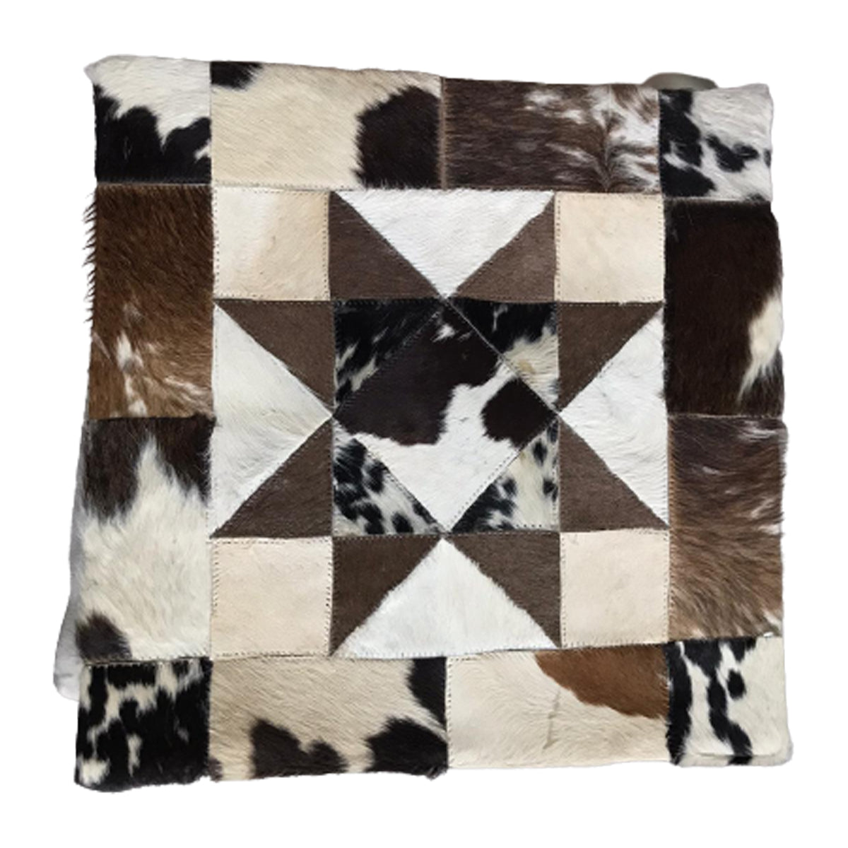 Cowhide Leather Soft Amber Cushion Cover