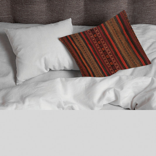 Baluchi Kilim Handwoven Congo Brown Cushion Cover